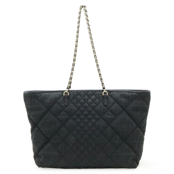 FENDI Black Zucca Shoulder Bag - Picture 2 of 9